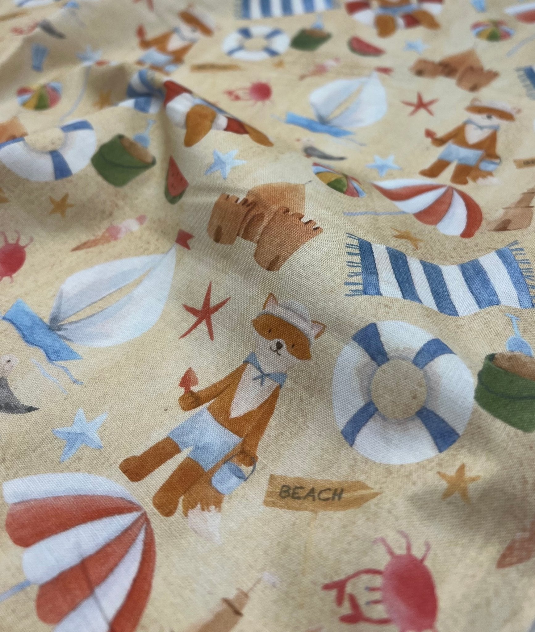 Little Johnny Beach Cotton 155 GSM 100% Cotton Fabric - T9 Fabrics