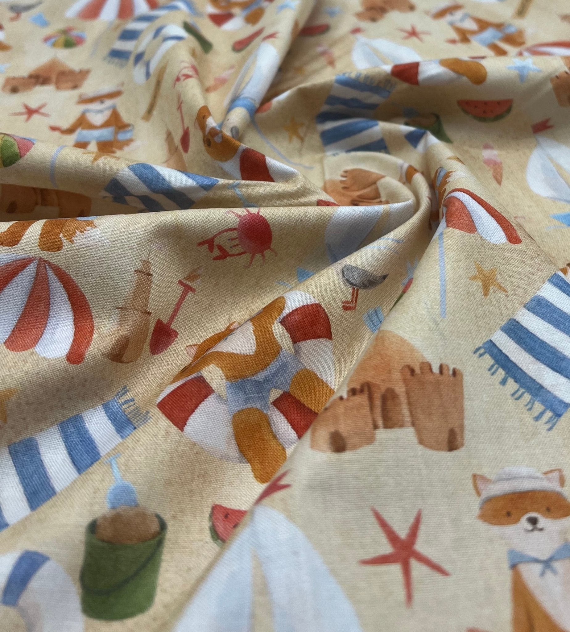 Little Johnny Beach Cotton 155 GSM 100% Cotton Fabric - T9 Fabrics