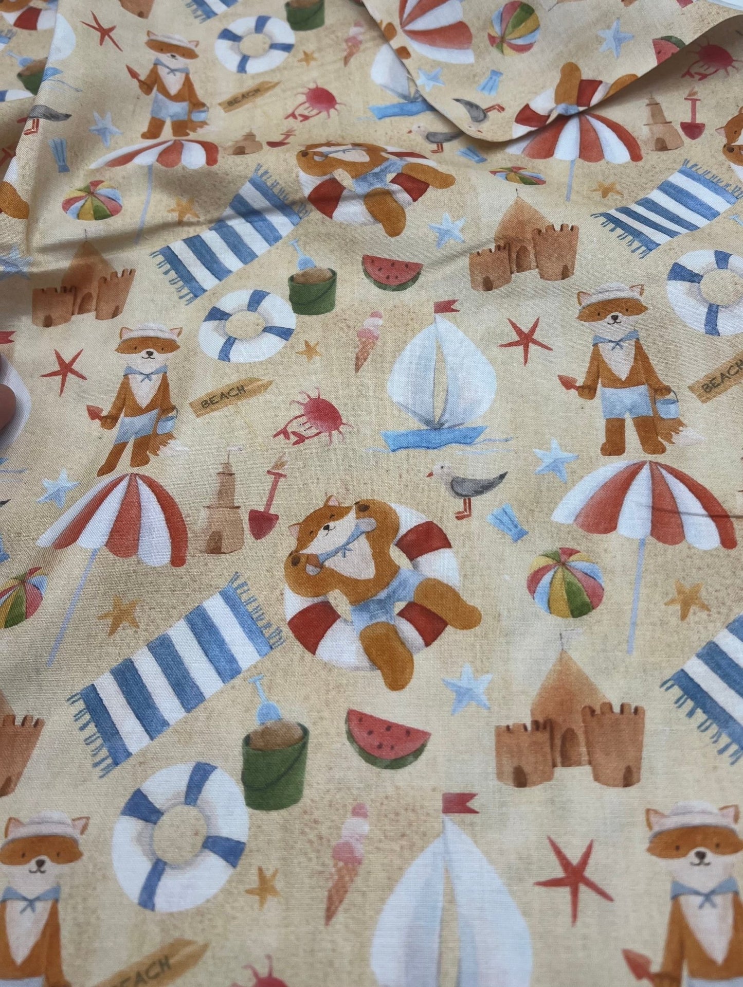 Little Johnny Beach Cotton 155 GSM 100% Cotton Fabric - T9 Fabrics