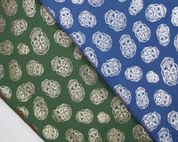 Metallic Skulls Cotton Stretch Jersey 200 GSM 95/5 Lycra 4 Way Stretch - T9 Fabrics