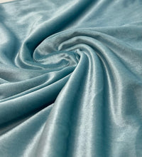 Mint Green Plain Velour Spandex Stretch Fabric - T9 Fabrics