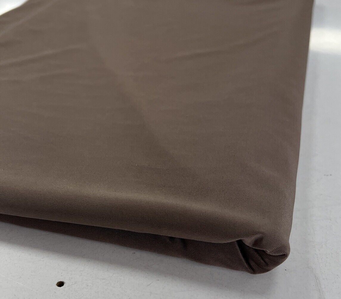 Mocha Plain Soft Touch Stretch Fabric - T9 Fabrics