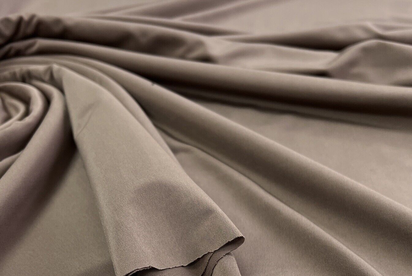 Mocha Plain Soft Touch Stretch Fabric - T9 Fabrics