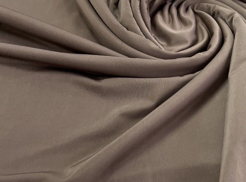 Mocha Plain Soft Touch Stretch Fabric - T9 Fabrics