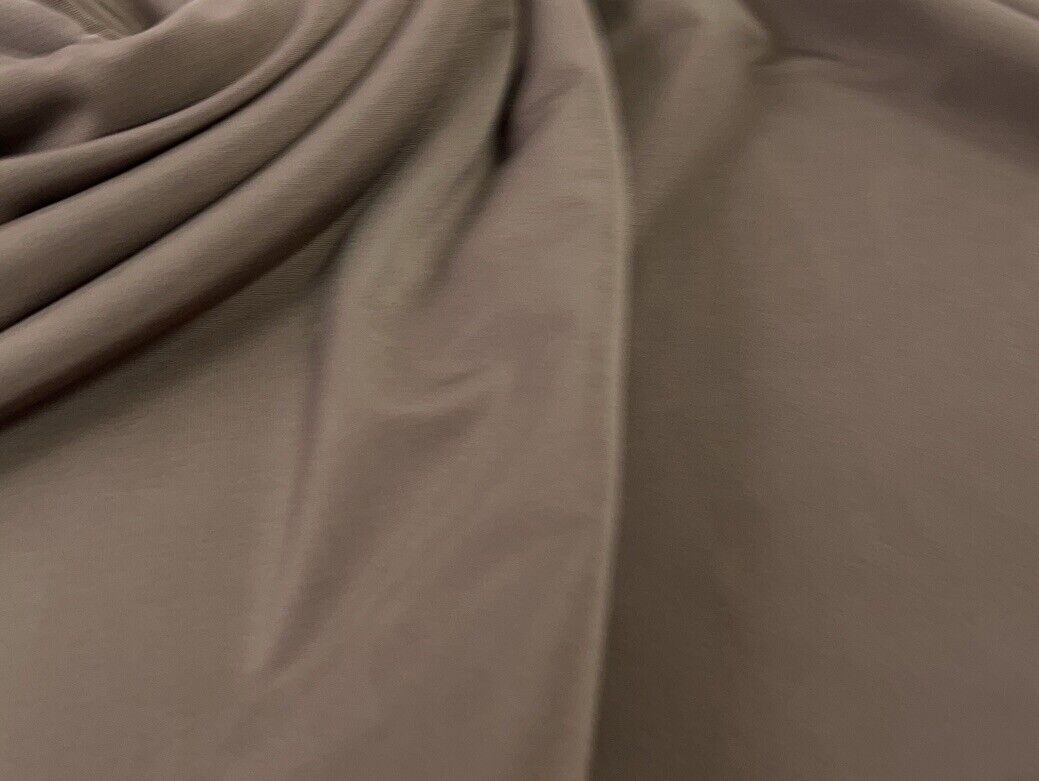 Mocha Plain Soft Touch Stretch Fabric - T9 Fabrics