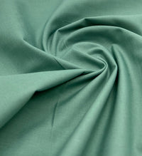 Moss Green Plain Poly Cotton 105 GSM 80/20 44 Inch Non Stretch - T9 Fabrics