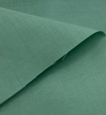 Moss Green Plain Poly Cotton 105 GSM 80/20 44 Inch Non Stretch - T9 Fabrics