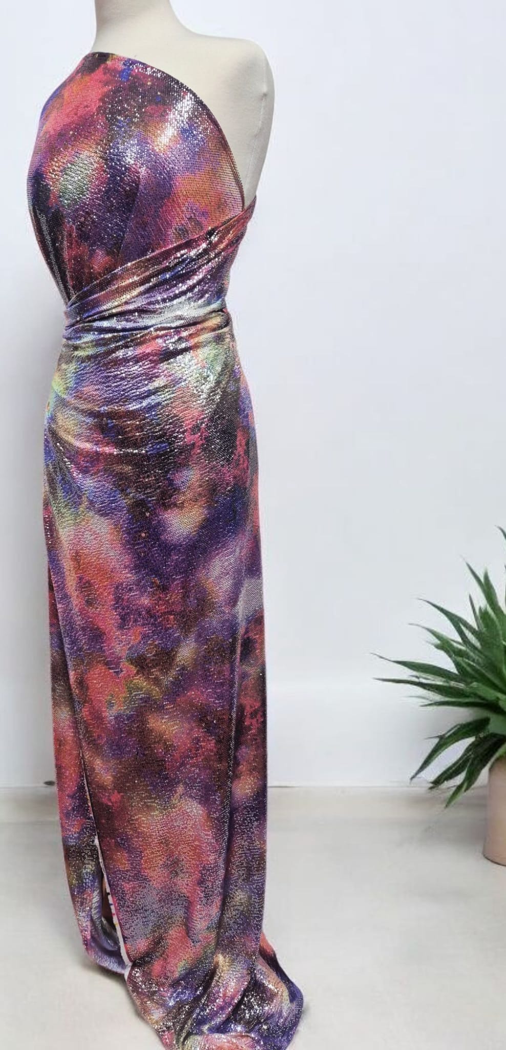 Multi Colour Lightweight Sparkle Stretch Fabric - T9 Fabrics
