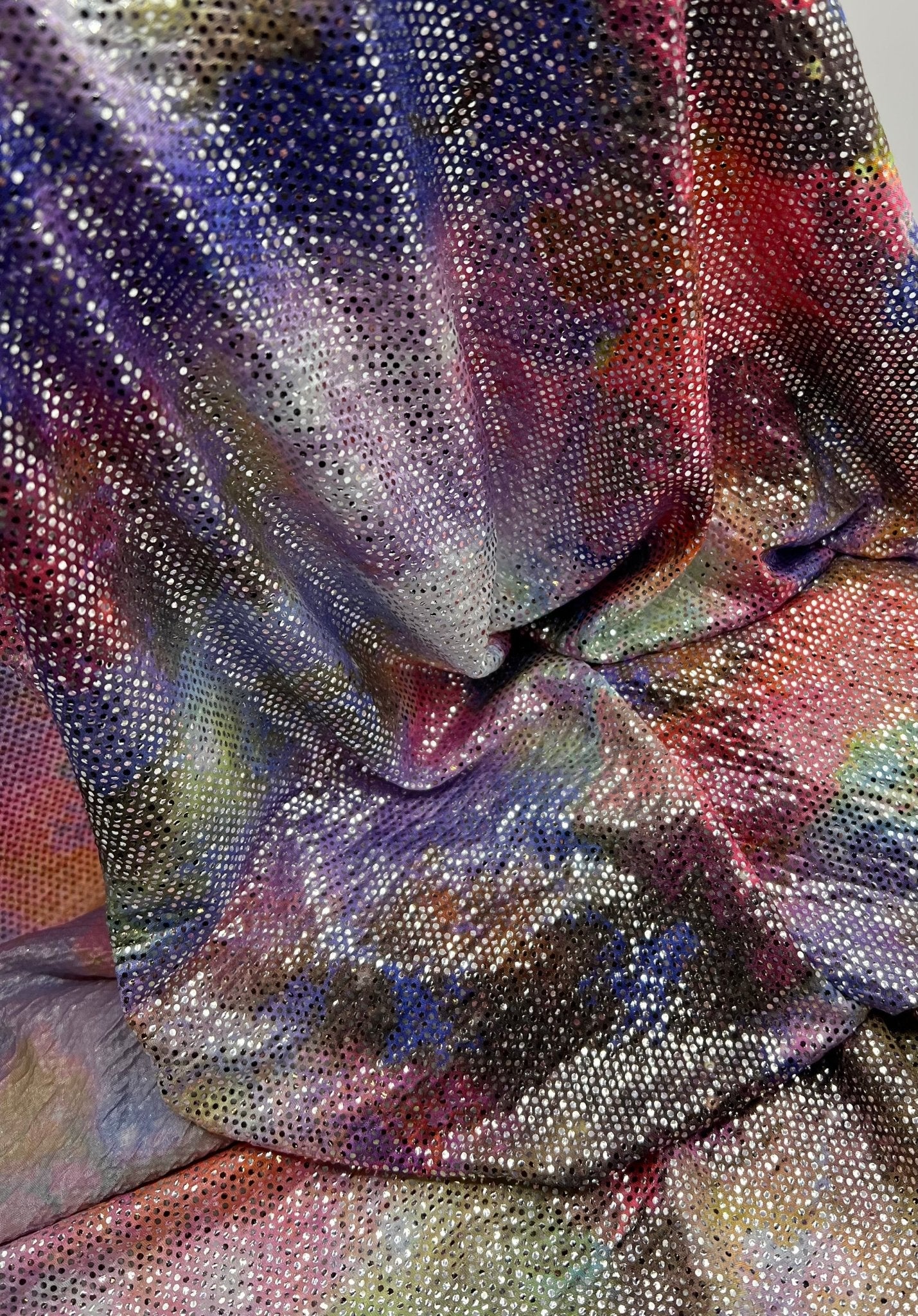 Multi Colour Lightweight Sparkle Stretch Fabric - T9 Fabrics