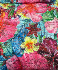 Multi Colour Vibrant Floral Lace Fabric Stretch - T9 Fabrics