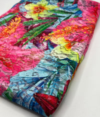 Multi Colour Vibrant Floral Lace Fabric Stretch - T9 Fabrics