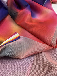 Multi Coloured Mesh Fabric Stretch - T9 Fabrics