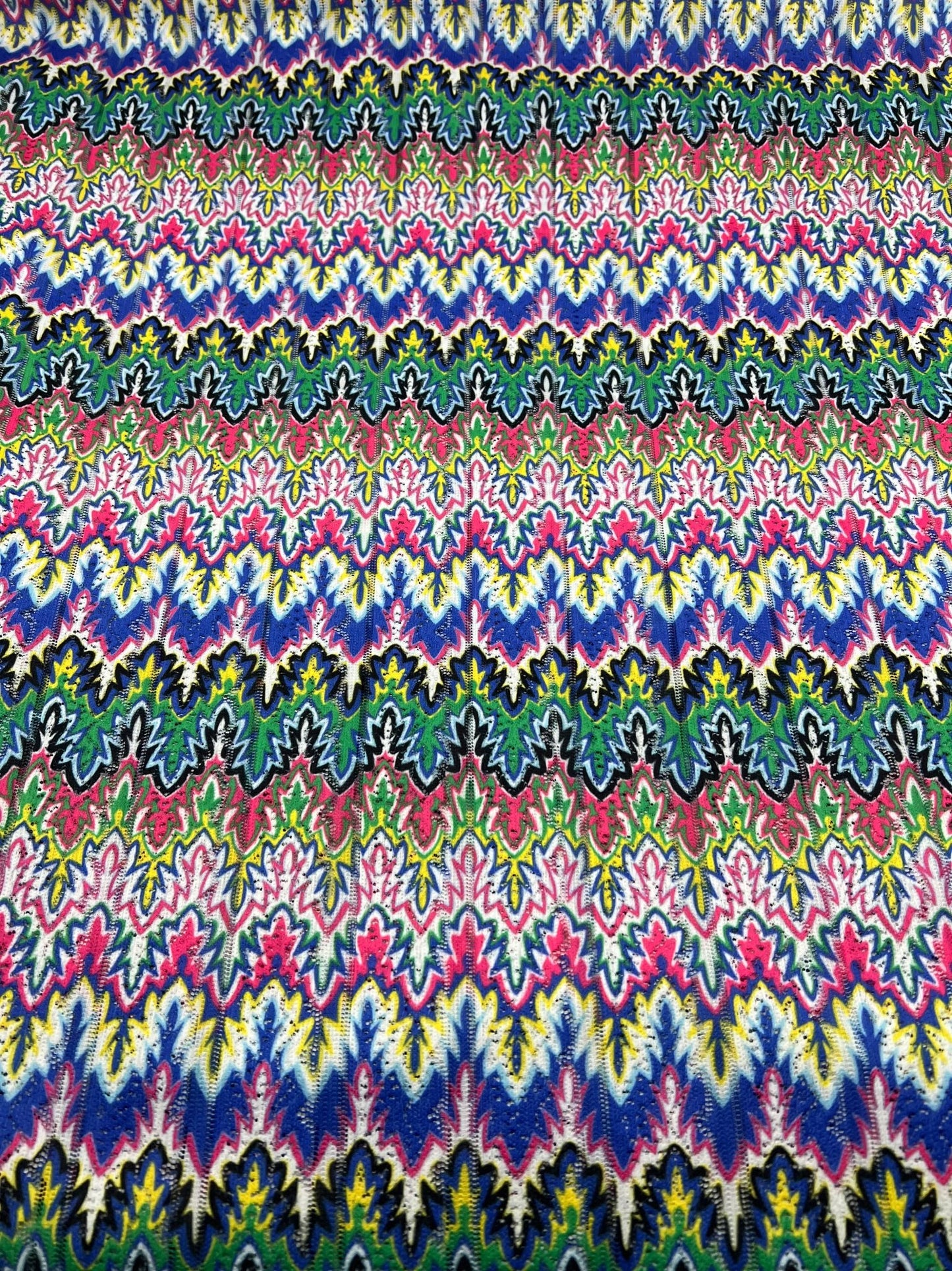 Multi Coloured Textured Net Non Stretch Woven Fabric - T9 Fabrics