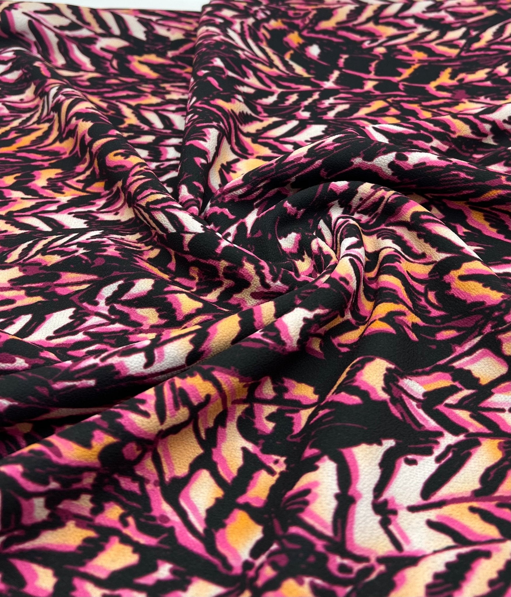 Multi Print Lightweight Bubble Crepe Fabric - T9 Fabrics