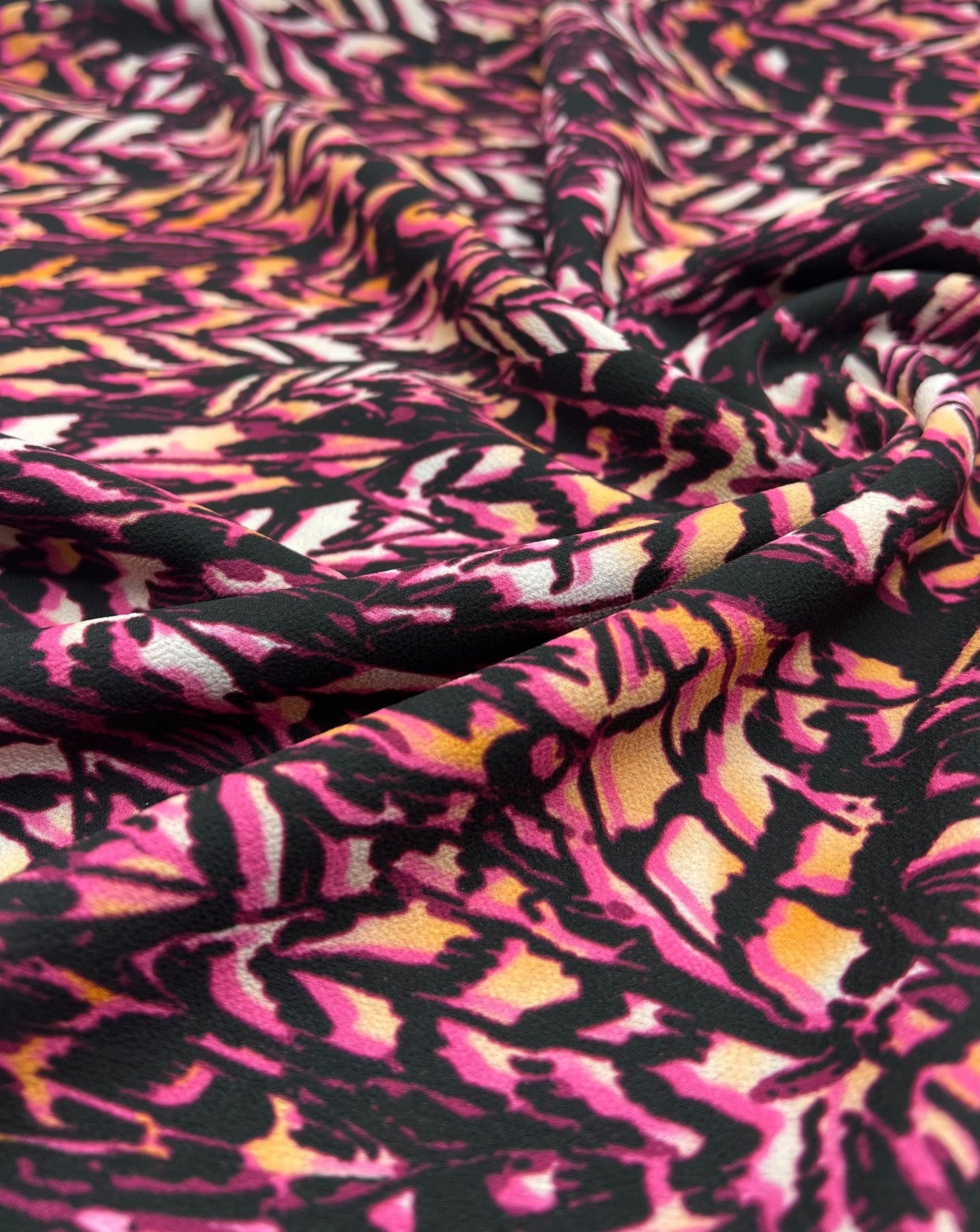 Multi Print Lightweight Bubble Crepe Fabric - T9 Fabrics