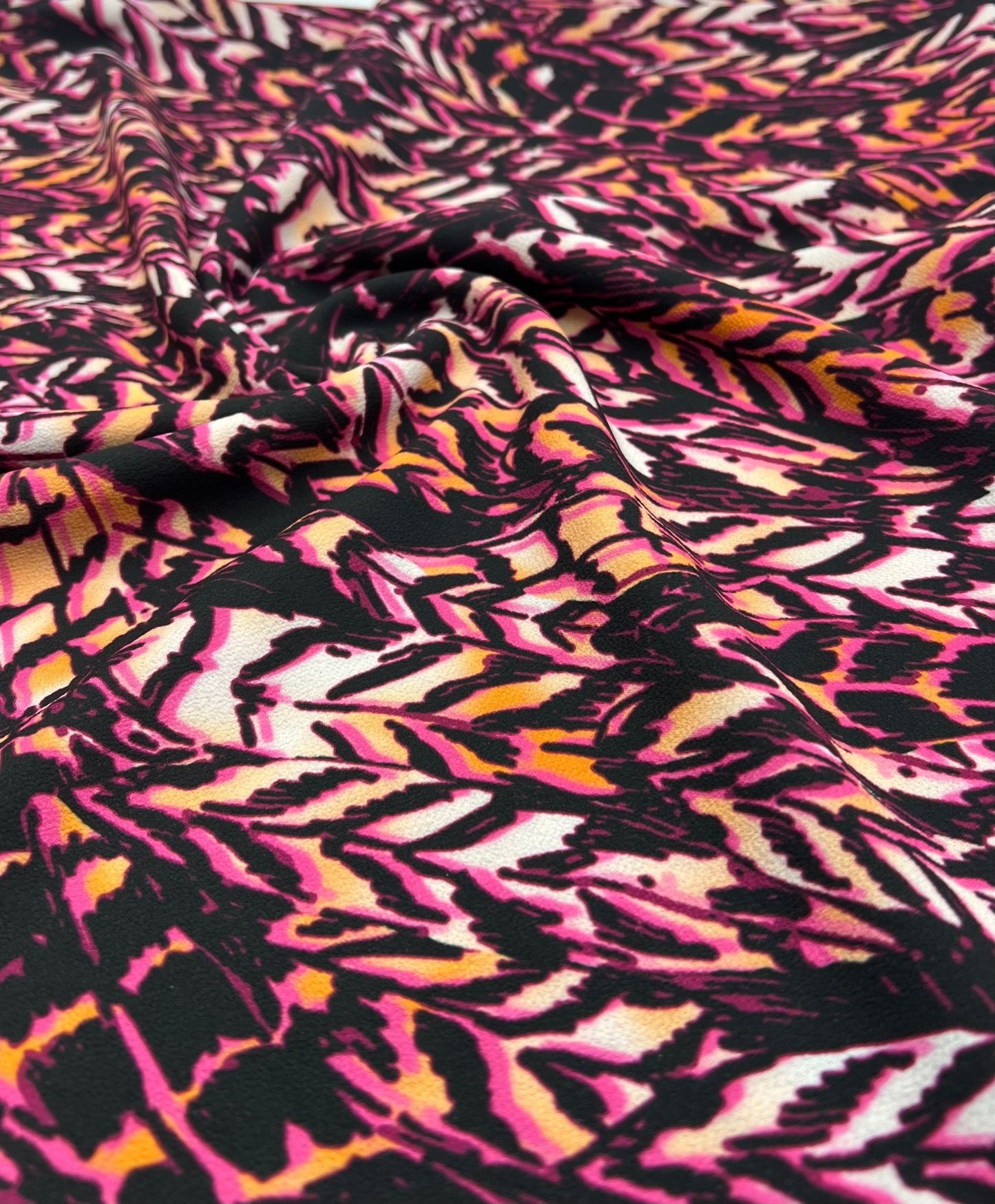 Multi Print Lightweight Bubble Crepe Fabric - T9 Fabrics