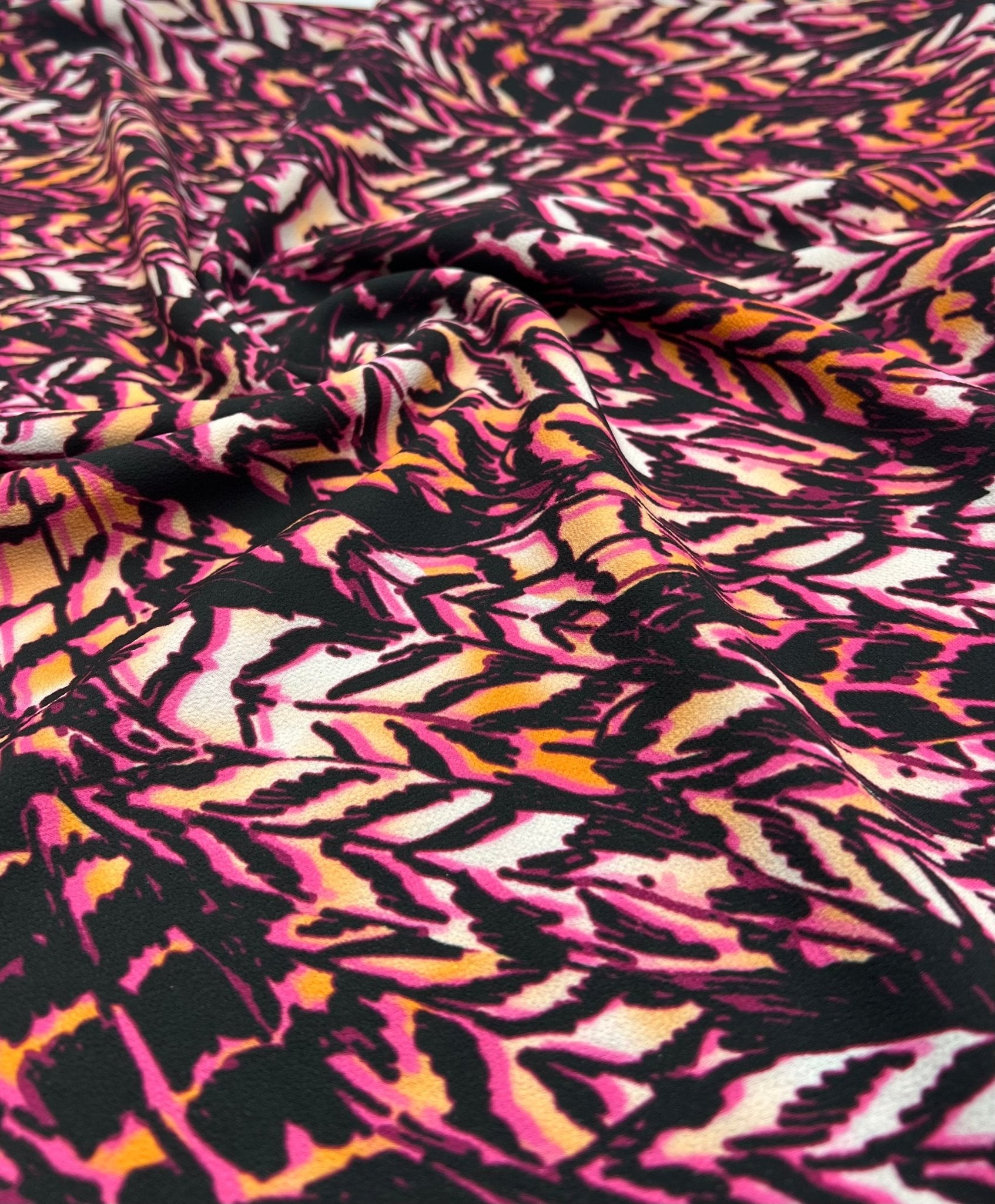 Multi Print Lightweight Bubble Crepe Fabric - T9 Fabrics