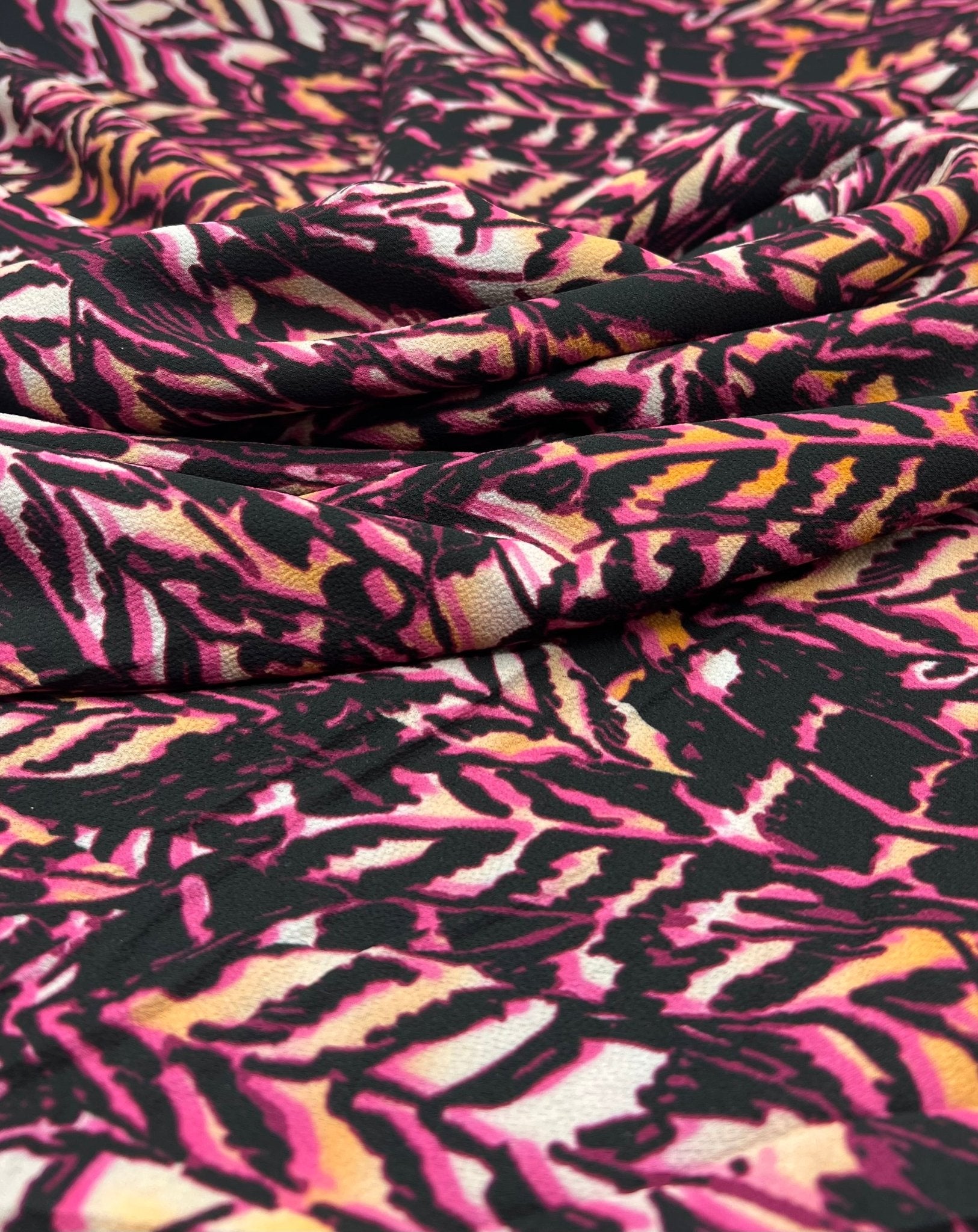 Multi Print Lightweight Bubble Crepe Fabric - T9 Fabrics