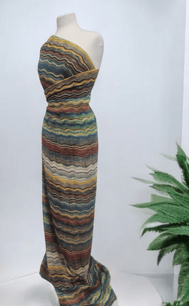 Multi Swirl Printed Chiffon Dress Fabric - T9 Fabrics