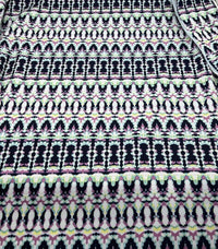 Multi Zig Zag Printed Plain Scuba Fabric - T9 Fabrics