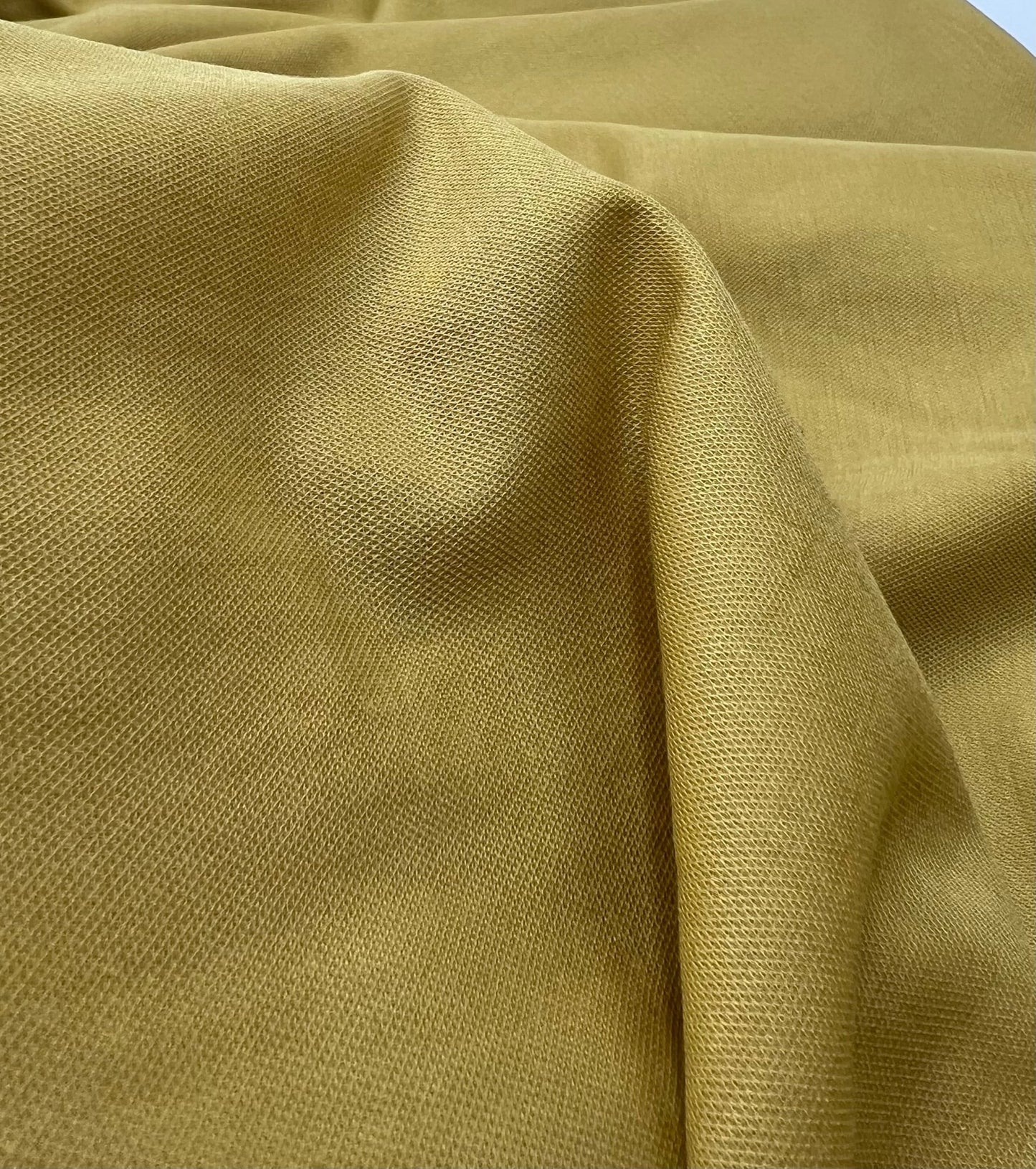 Mustard Linen Look Non Stretch Fabric - T9 Fabrics