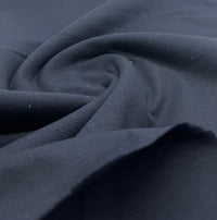 Navy Cotton Stretch Jersey 200 GSM 95/5 Lycra 4 Way Stretch - T9 Fabrics