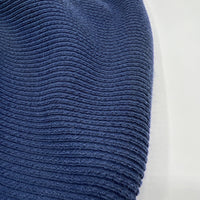 Navy Crinkle Rib Stretch Fabric - T9 Fabrics