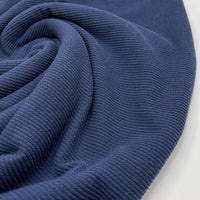 Navy Crinkle Rib Stretch Fabric - T9 Fabrics