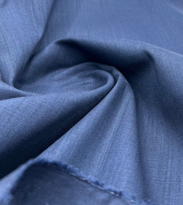 Navy Lightweight Cotton/Linen Linen Fabric - T9 Fabrics