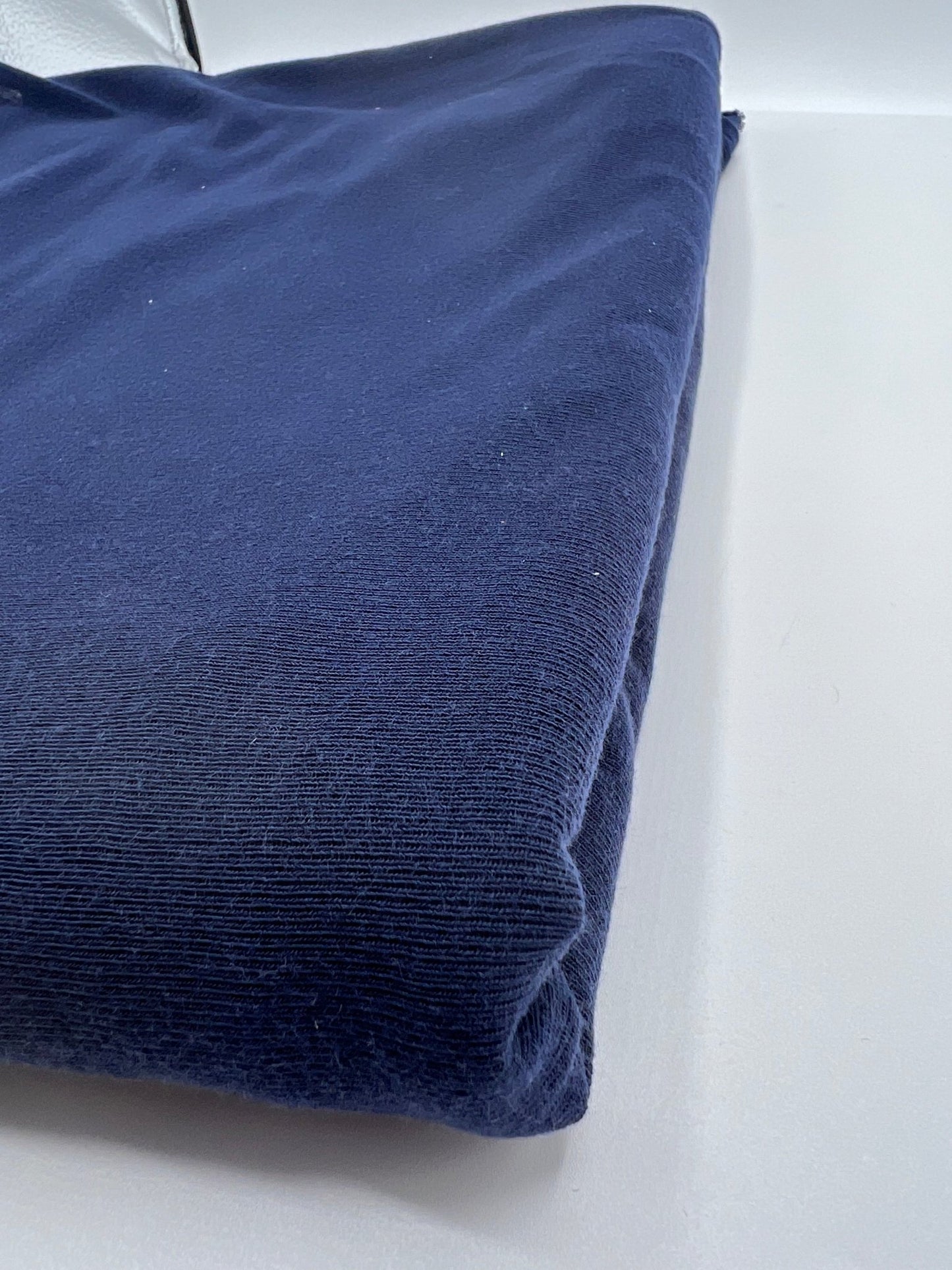 Navy Lightweight Melange Knit Stretch Fabric - T9 Fabrics