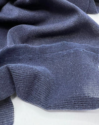 Navy Lightweight Melange Knit Stretch Fabric - T9 Fabrics