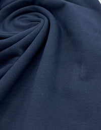 Navy Plain Cotton Stretch Jersey 240 GSM 92/8 Lycra Jersey, 4 Way Stretch, Sold By Metre - T9 Fabrics