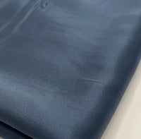 Navy Recycled Satin 160GSM Dress Craft Non Stretch Fabric - T9 Fabrics