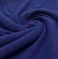 Navy Terry Towelling Polyester Stretch Dress Craft Fabric - T9 Fabrics