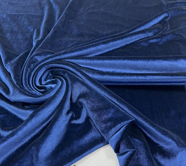 Navy Velour Fabric - T9 Fabrics