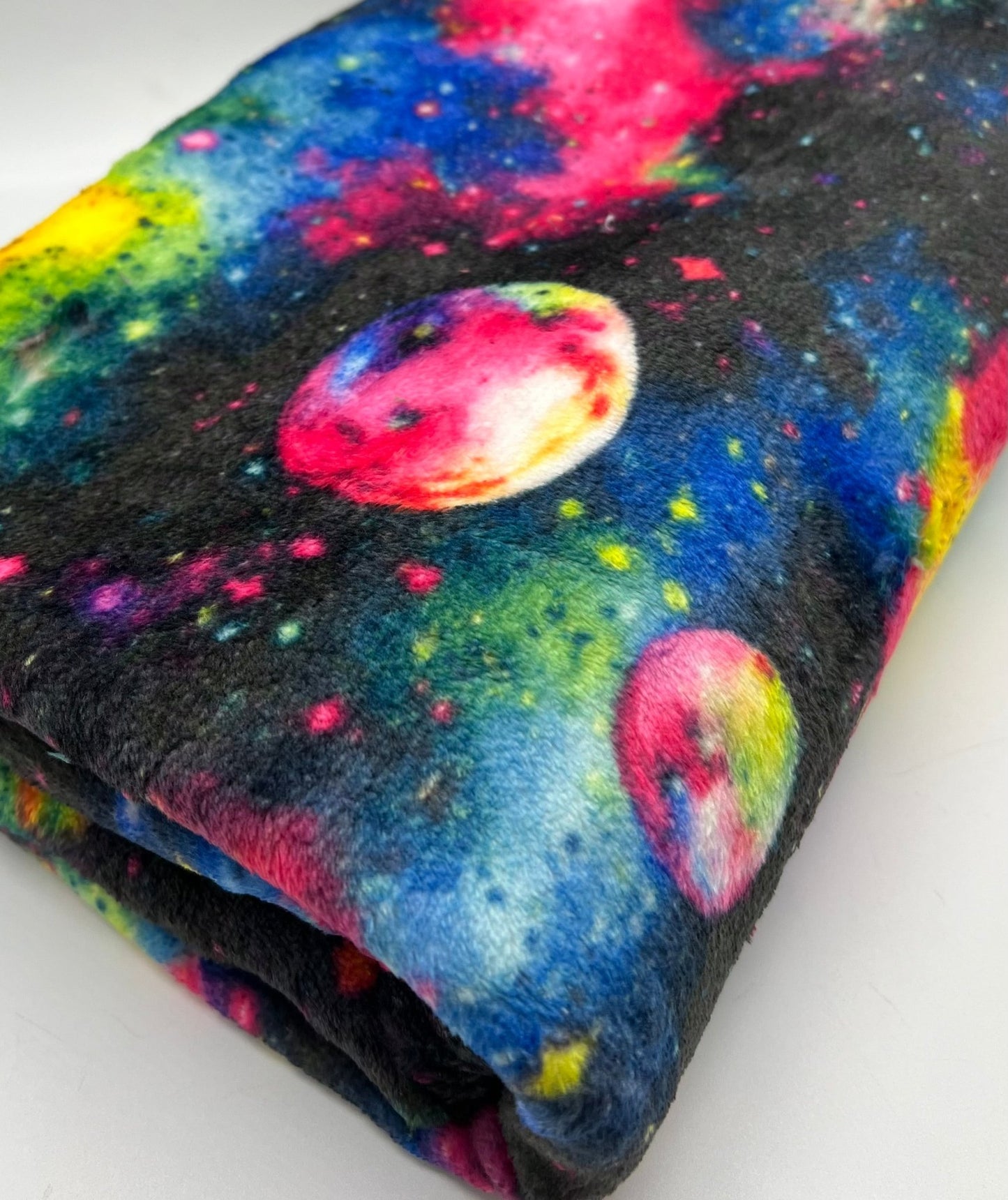 Nebula Galaxy Cuddle Fleece Fabric Blanket Loungewear - T9 Fabrics