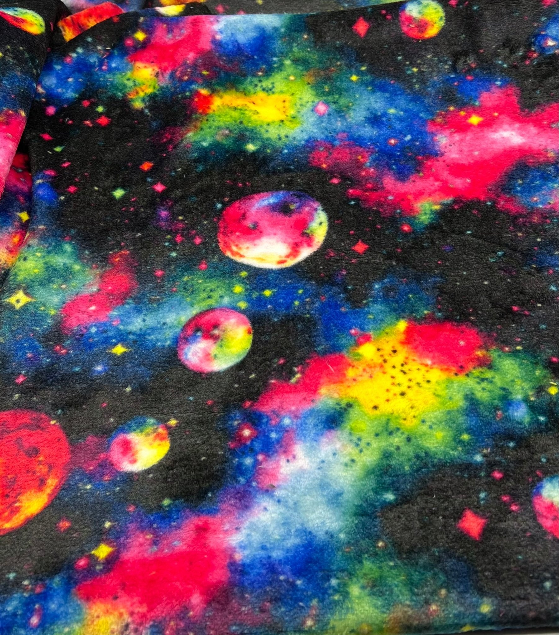 Nebula Galaxy Cuddle Fleece Fabric Blanket Loungewear - T9 Fabrics