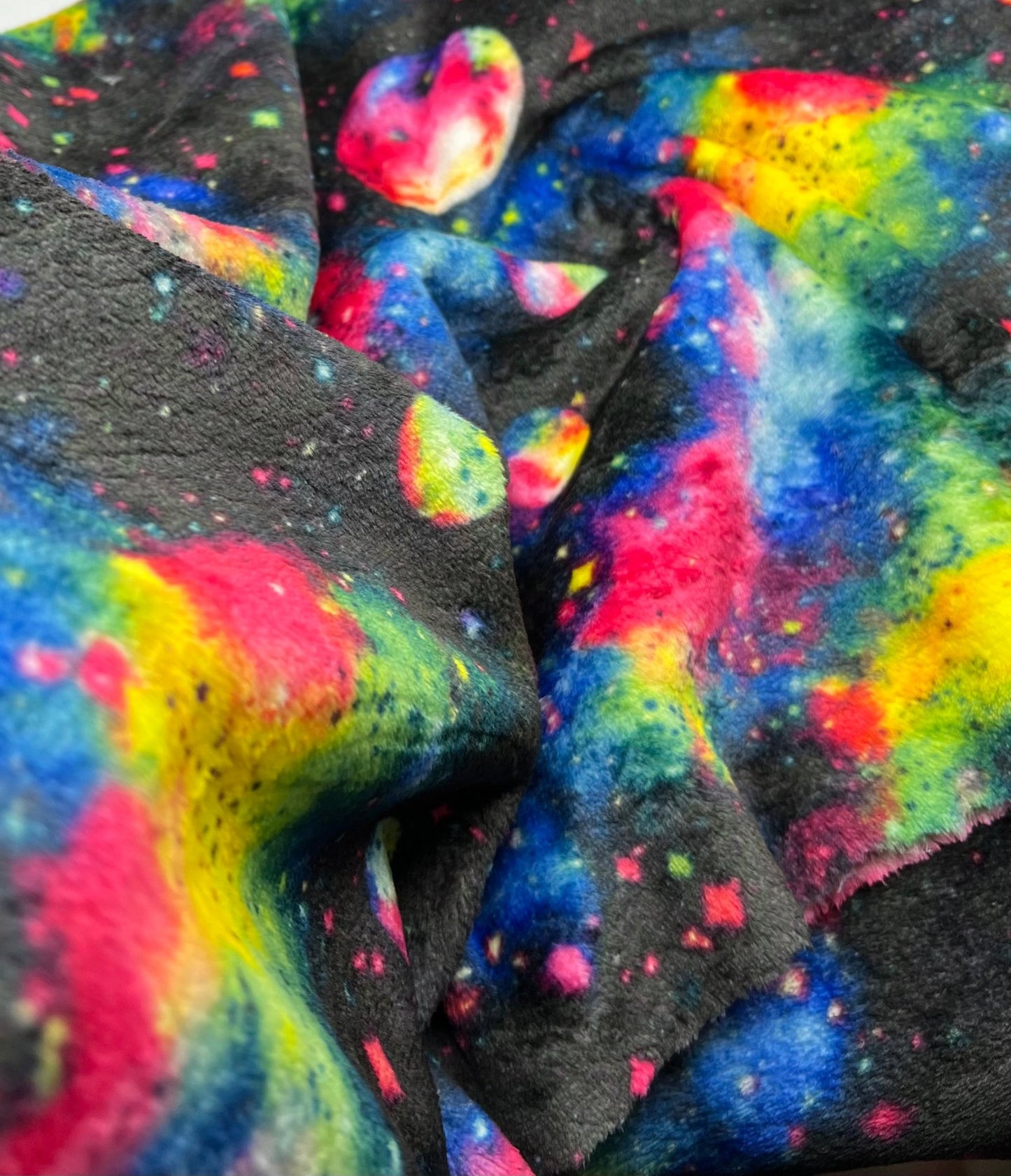 Nebula Galaxy Cuddle Fleece Fabric Blanket Loungewear - T9 Fabrics