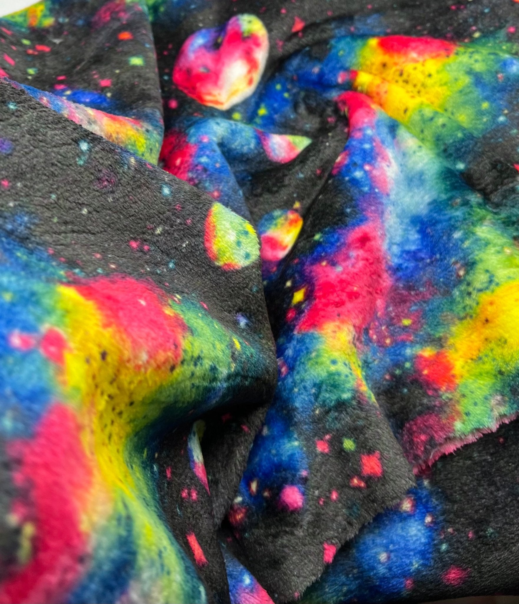 Nebula Galaxy Cuddle Fleece Fabric Blanket Loungewear - T9 Fabrics