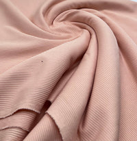 Nude 2X1 Fine Rib Stretch Fabric - T9 Fabrics