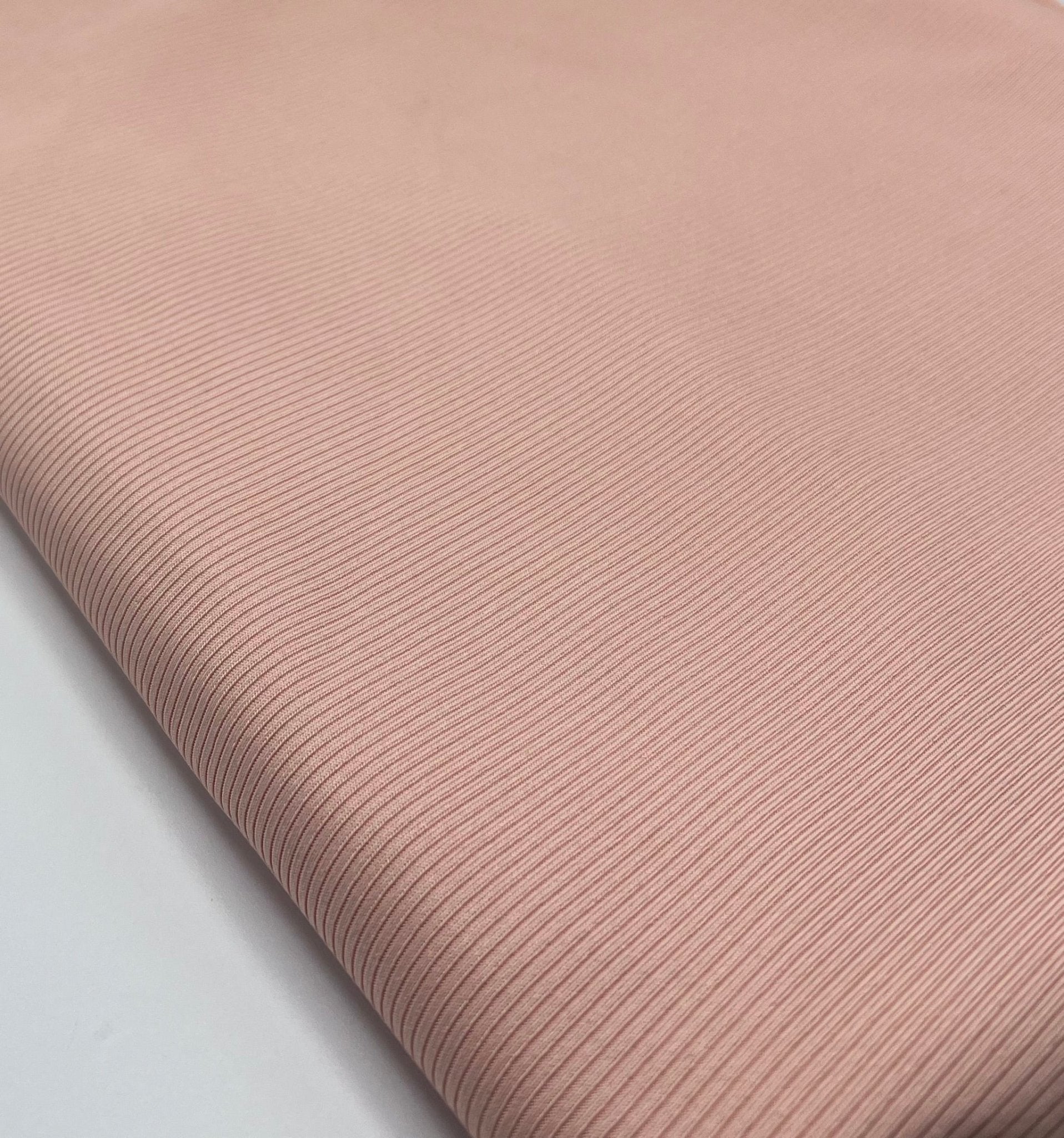 Nude 2X1 Fine Rib Stretch Fabric - T9 Fabrics