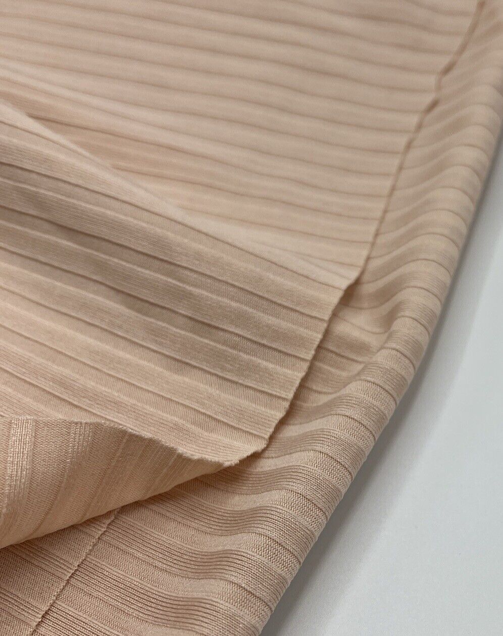 Nude 8x4 Wide Rib Stretch Fabric - T9 Fabrics