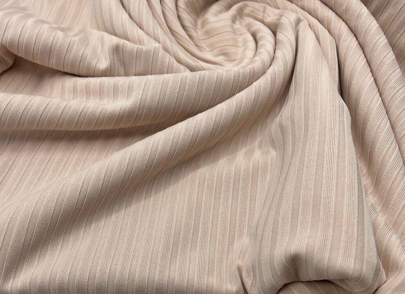 Nude 8x4 Wide Rib Stretch Fabric - T9 Fabrics