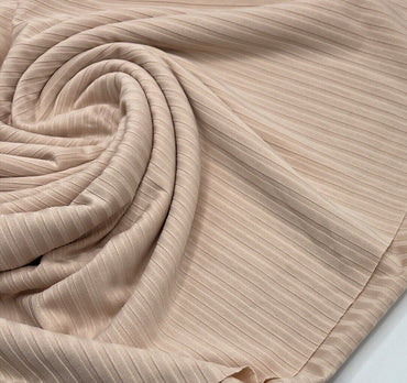 Nude 8x4 Wide Rib Stretch Fabric - T9 Fabrics