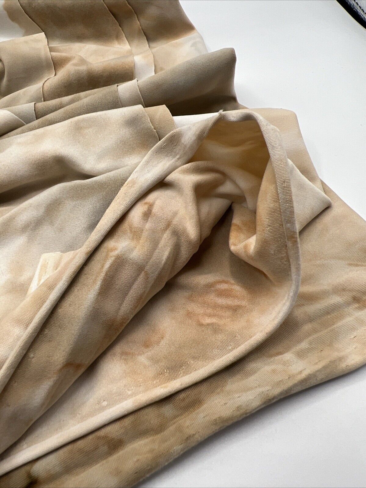 Nude Marble Effect Print Soft Touch Stretch Fabric - T9 Fabrics