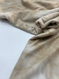 Nude Marble Effect Print Soft Touch Stretch Fabric - T9 Fabrics