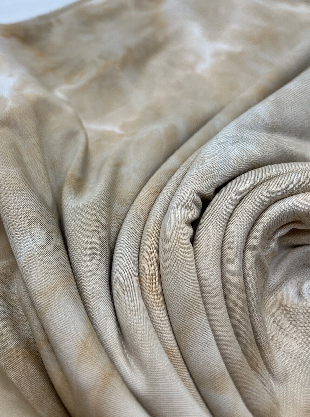 Nude Marble Effect Print Soft Touch Stretch Fabric - T9 Fabrics