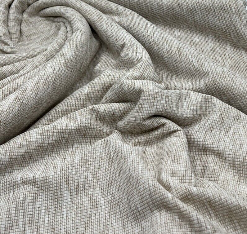 Oatmeal Fine Rib Stretch Fabric - T9 Fabrics