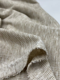 Oatmeal Fine Rib Stretch Fabric - T9 Fabrics