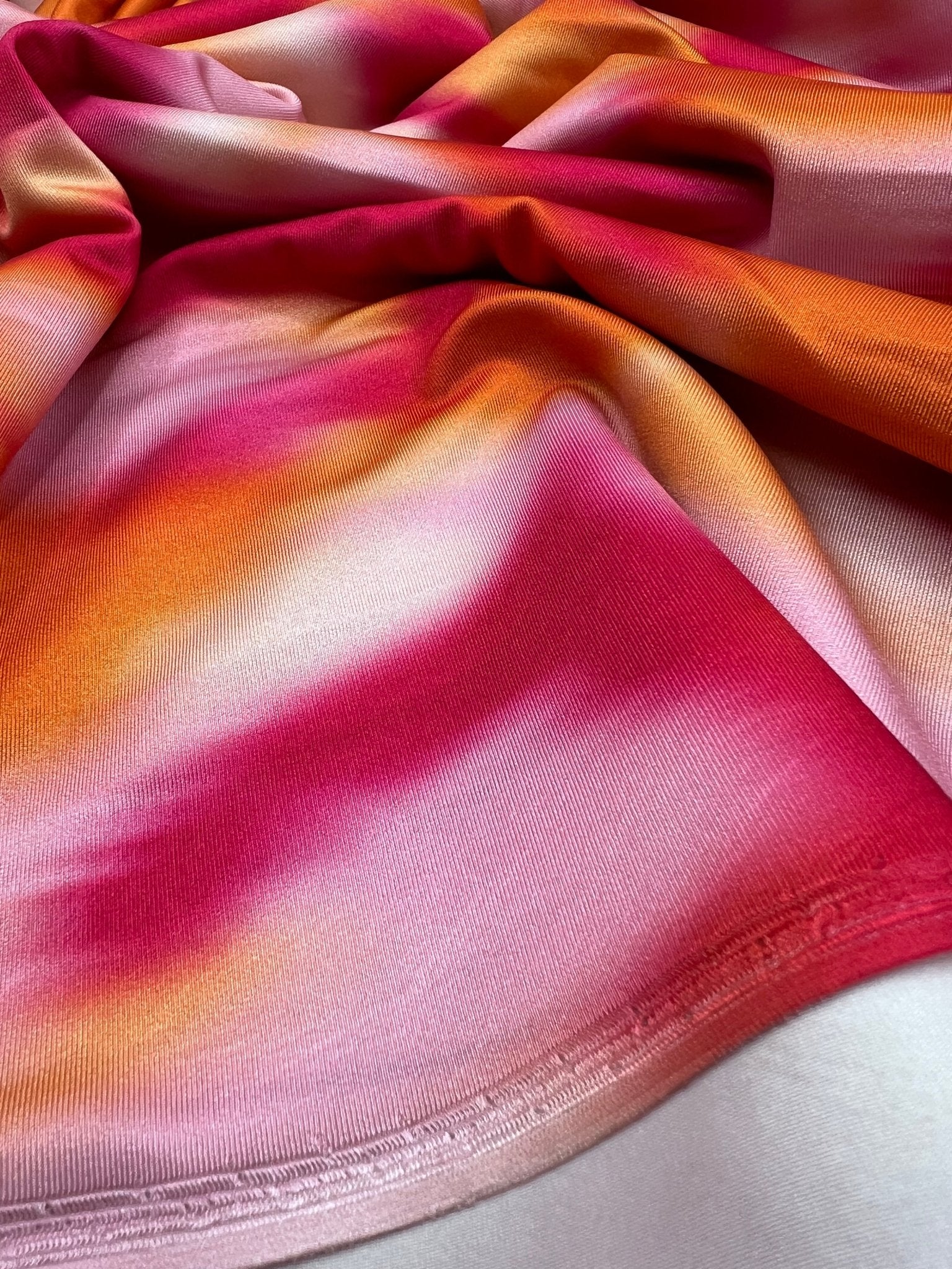 Orange Pink Mix Swimwear / Sportswear Fabric - T9 Fabrics